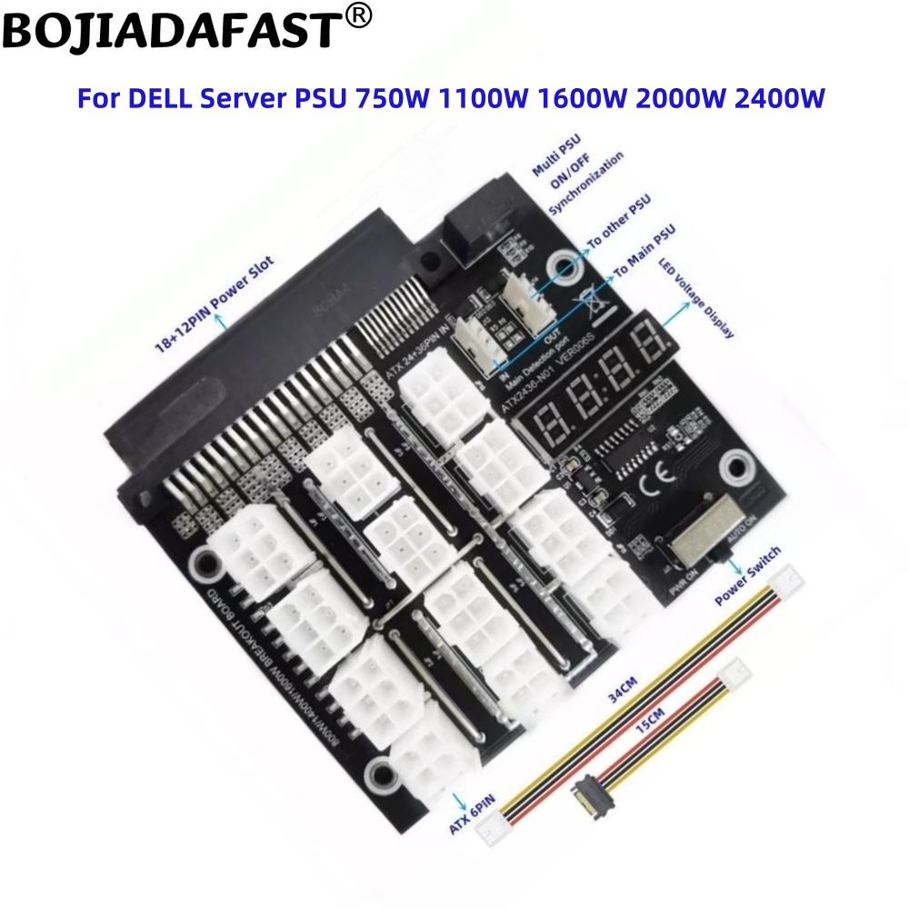 บอร์ดแยกสายไฟสำหรับเซิร์ฟเวอร์ - 2400W Server Psu Breakout Board บทวิจารณ์และราคา